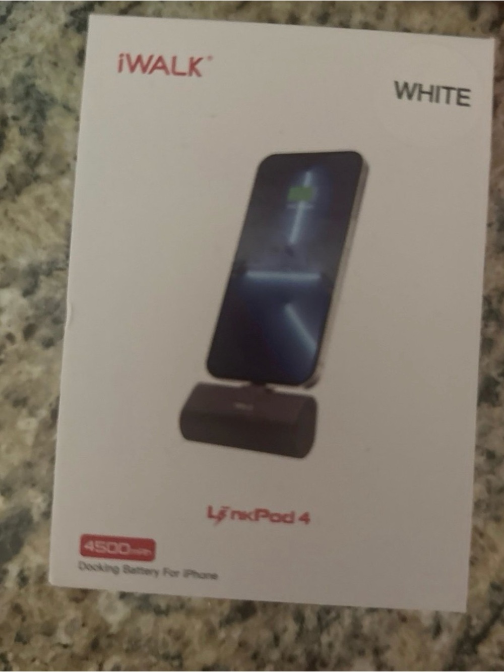 3 iwalk LinkPod 4 White Docking Battery Chargers for iPhone